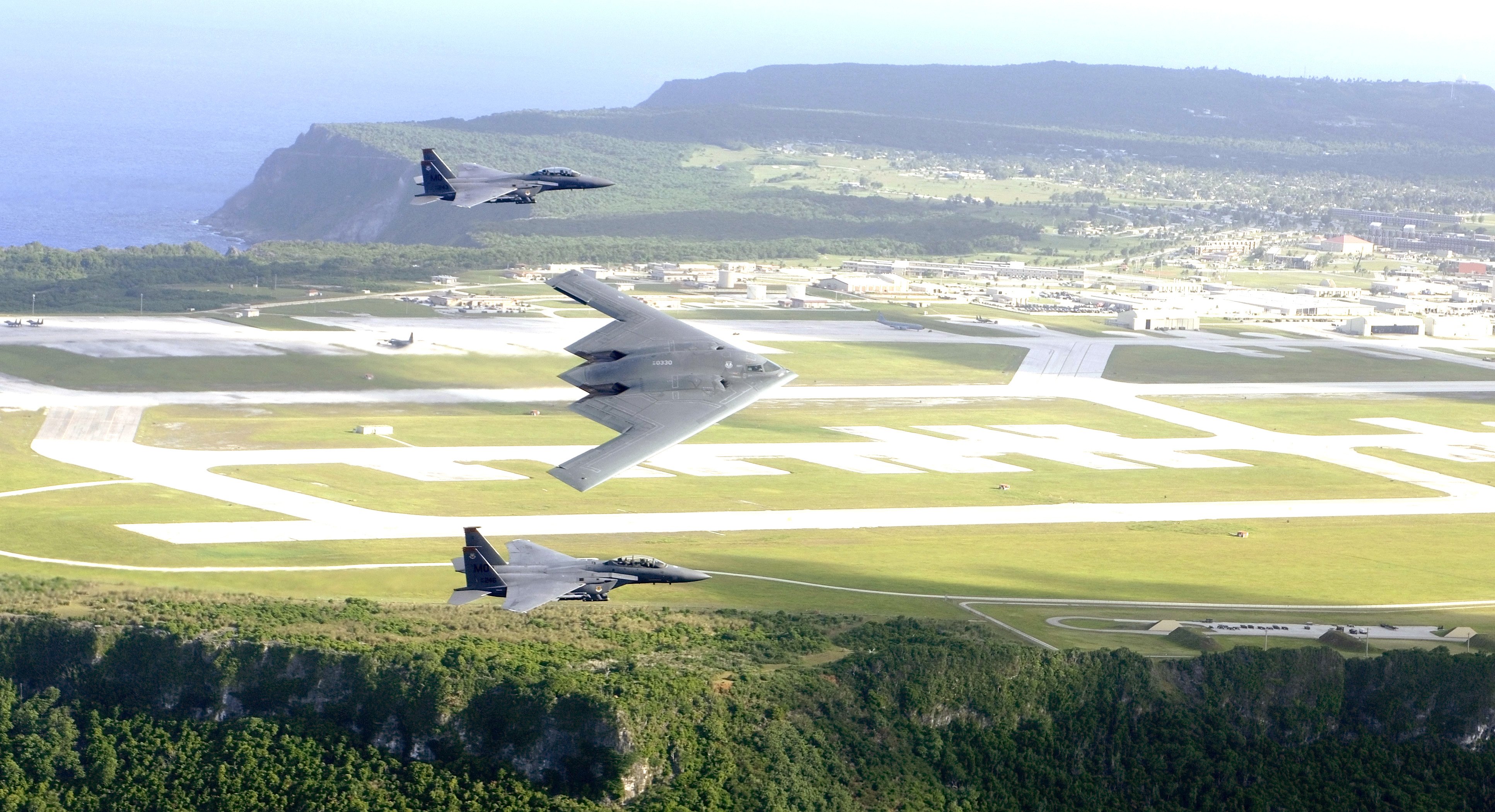 Guam, un paraíso de importancia estratégica para la fuerza aérea de los EE.UU.