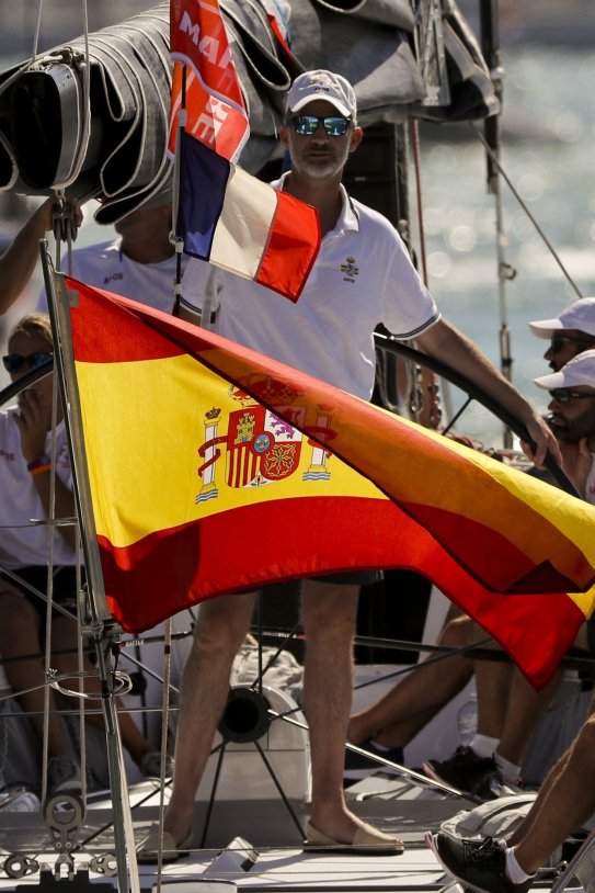 Felipe Rei bandera espanyola EFE