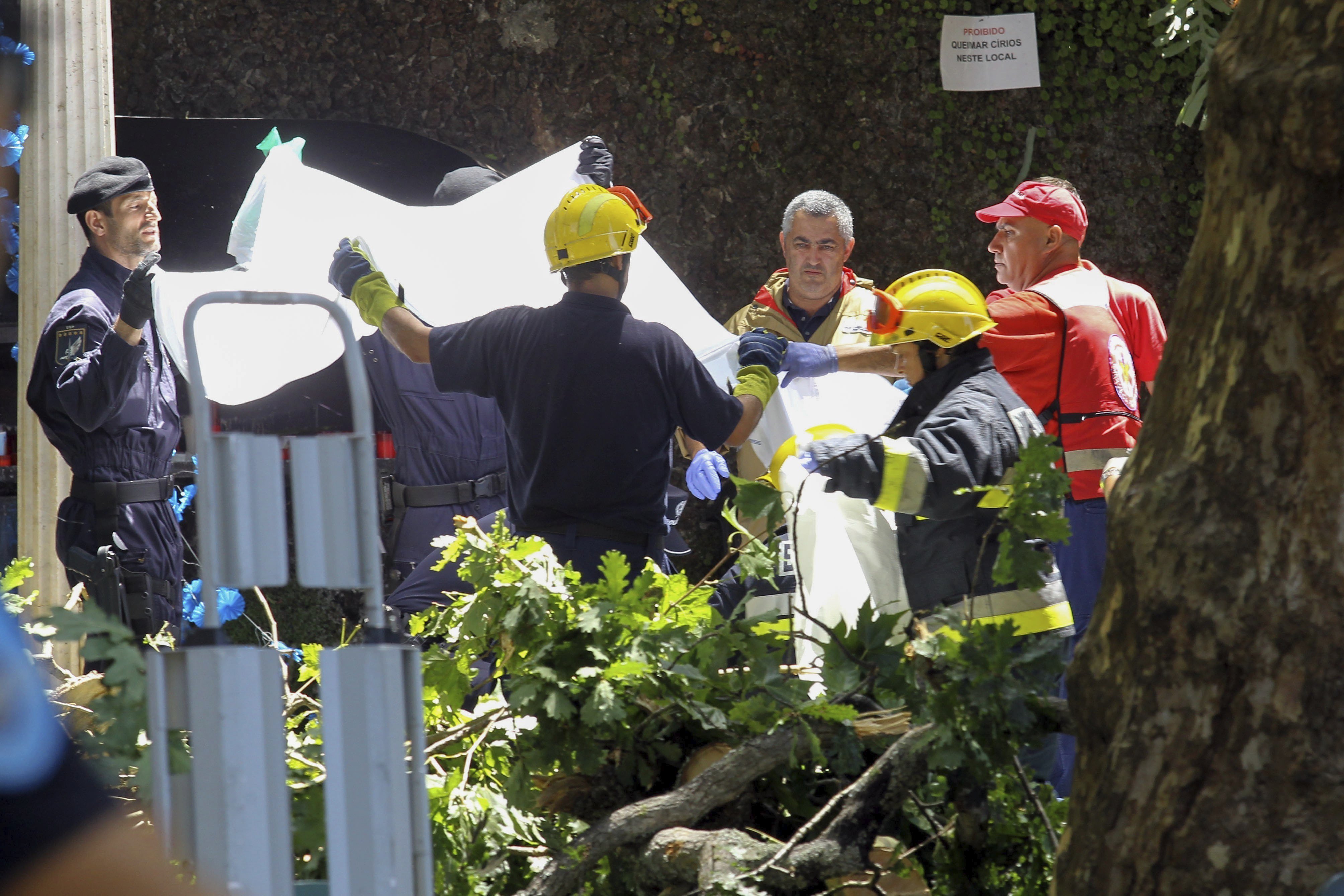 Doce muertos en Madeira al caer un árbol en una romería
