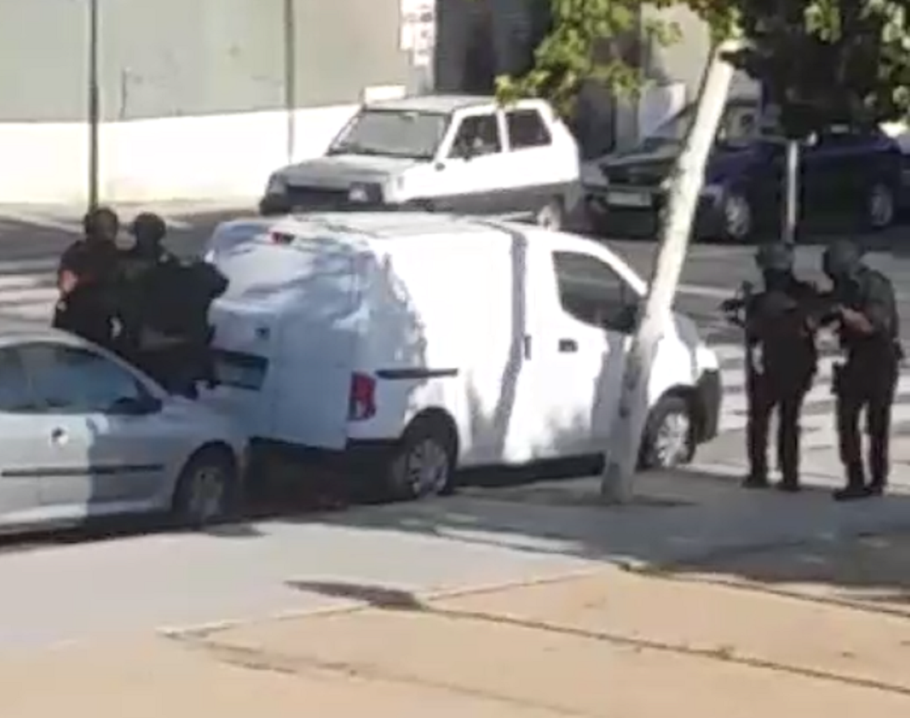 Despliegue de los Mossos en Sant Sadurní d’Anoia