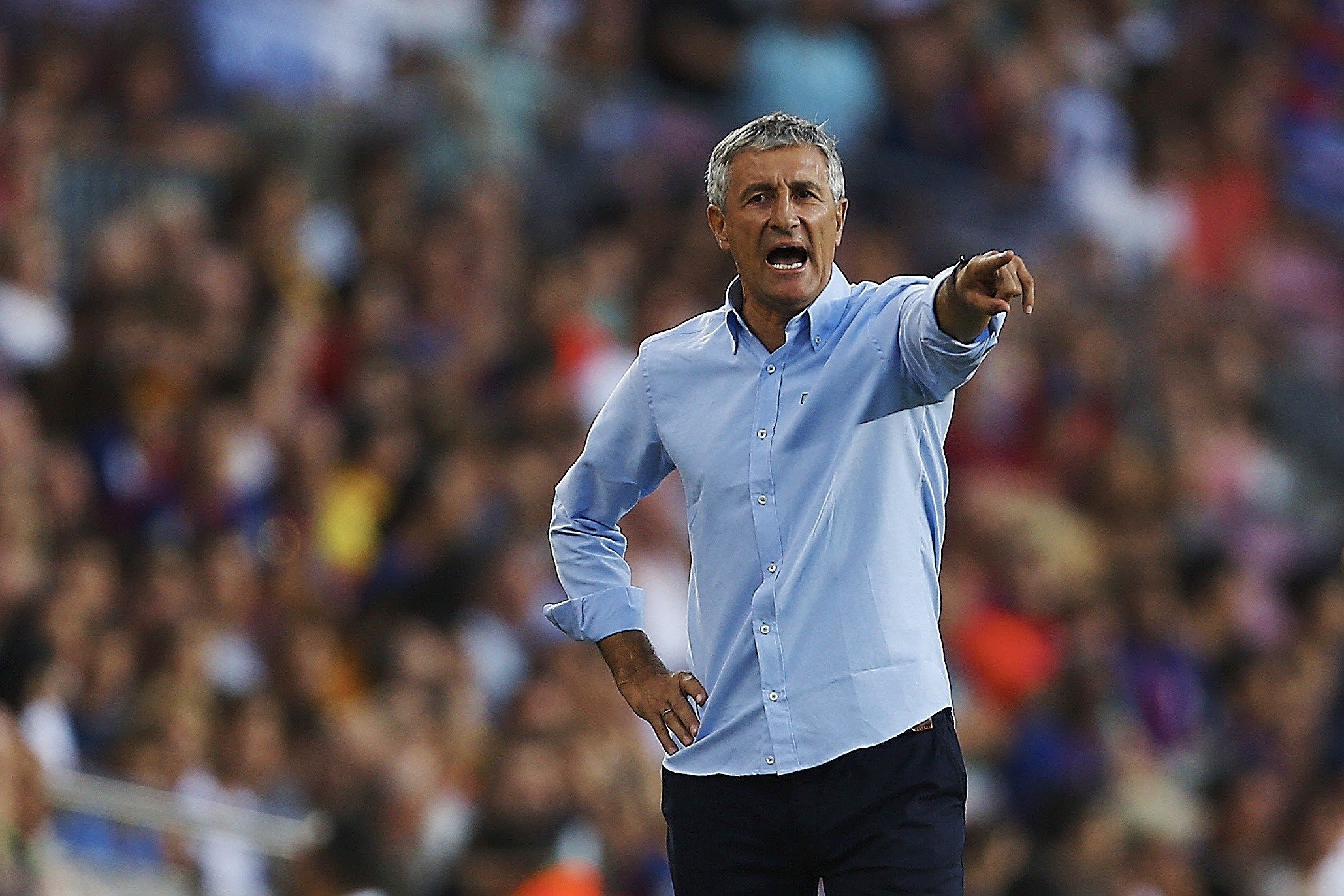 Quique Setién, nou entrenador del Barça