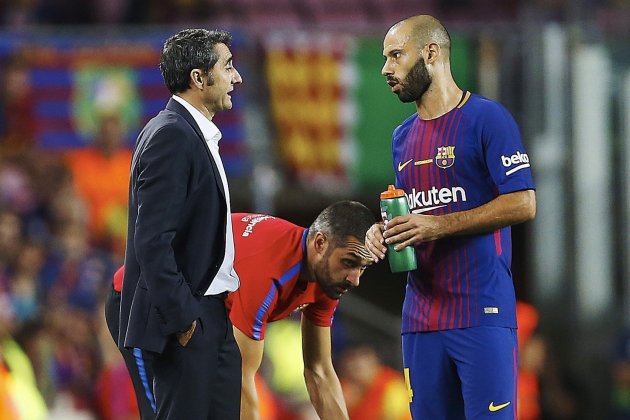Ernesto Valverde Javier Mascherano Barça Betis Camp Nou EFE