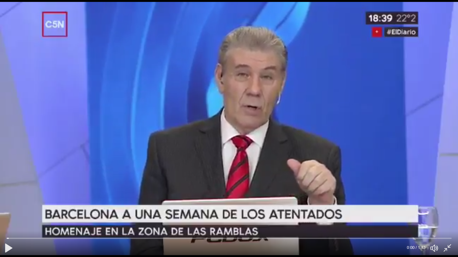Televisió argentina C5N: "És tristíssim l'atac del periodisme de Madrid als Mossos"