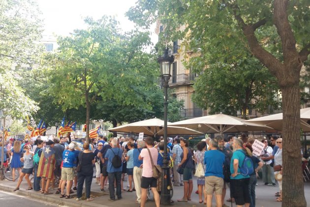 estelades manifestació rambla catalunya  Marta casado