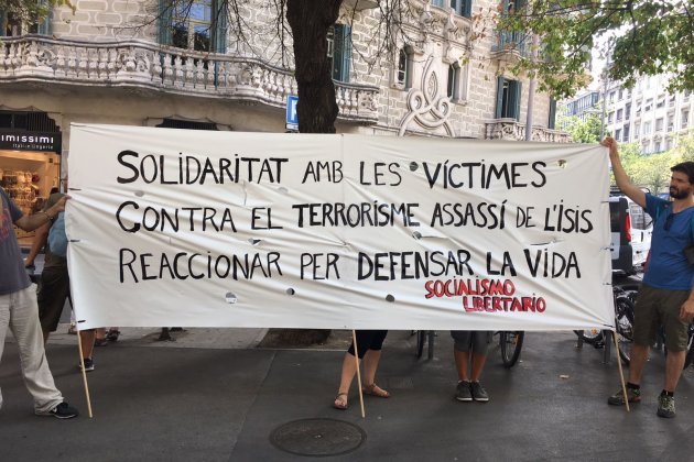 pancarta manifestació terrorisme   Marta Casado
