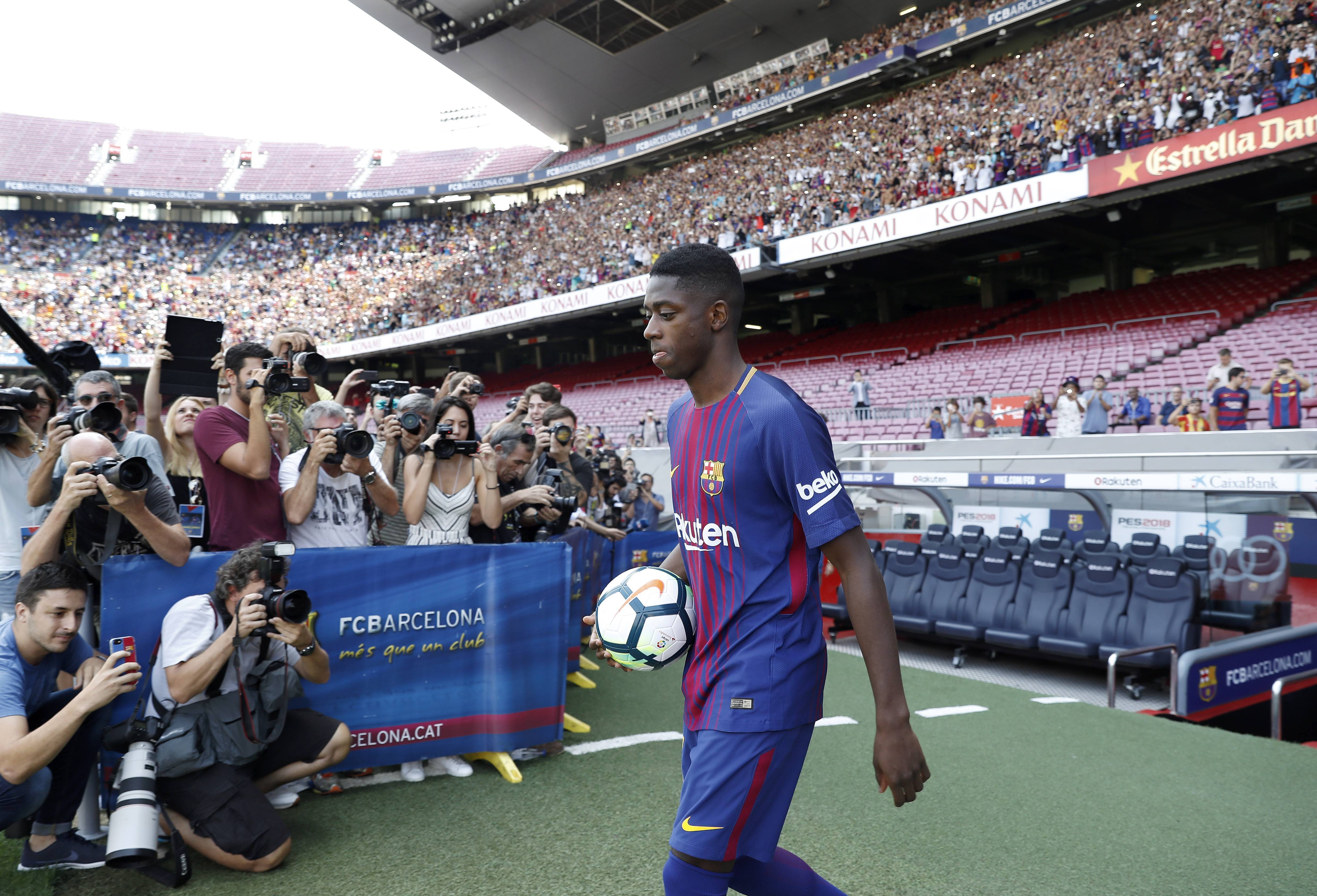 Dembélé ilusiona a los culés