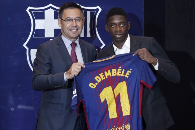 Josep Maria Bartomeu Ousmane Dembélé Barça Efe Josep Maria Bartomeu Ousmane Dembélé Barça Efe