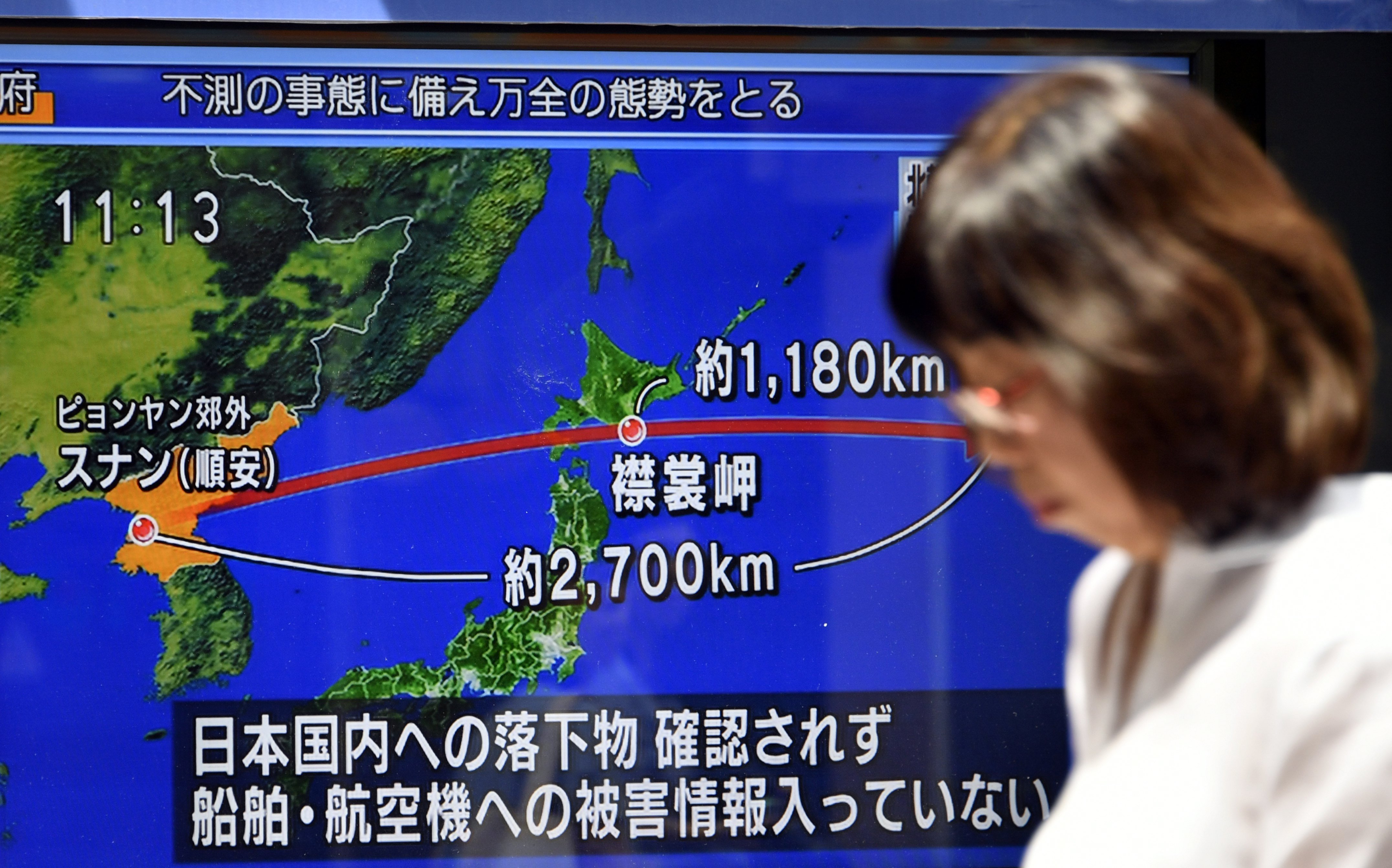 Corea del Nord llança un míssil que sobrevola el Japó i cau al Pacífic