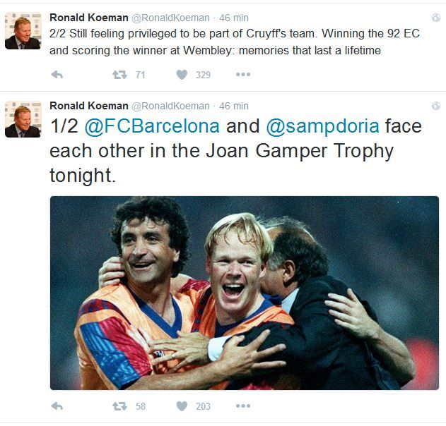 Koeman twitter fcb