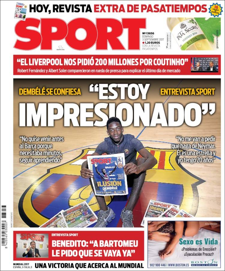 Sport Portada 03 09 2017