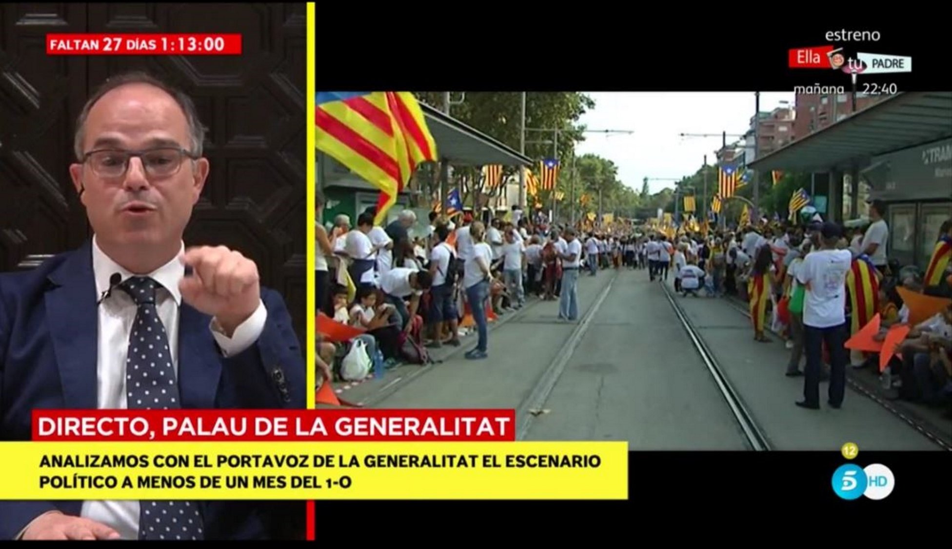 Turull: "Comenceu la campanya del 'no', que feu tard"