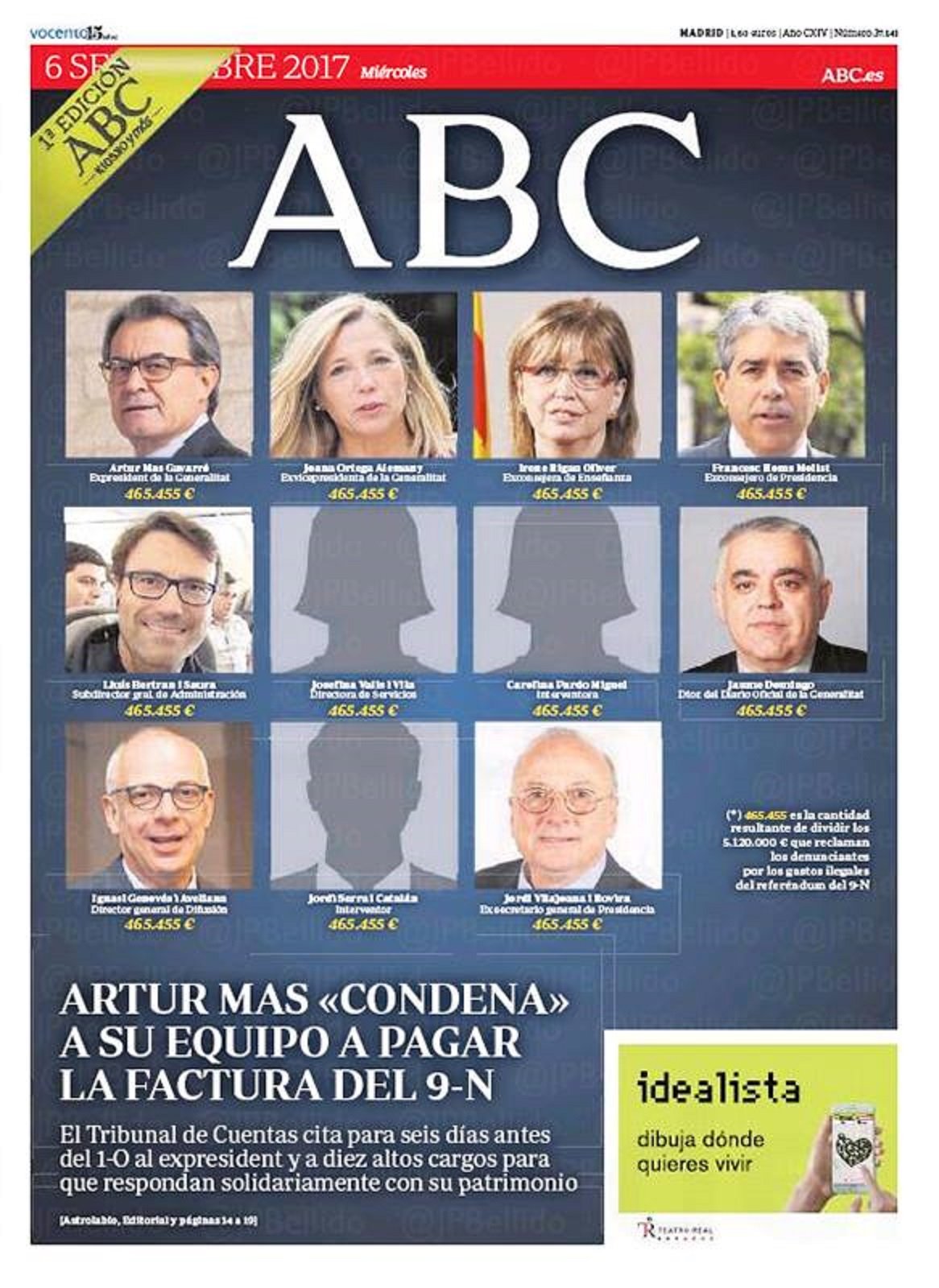 La tropelía del 'ABC' con una portada infame