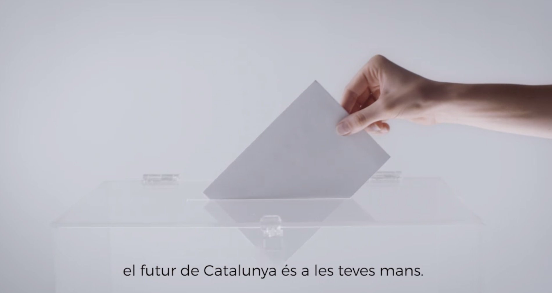 La Generalitat lanza a medianoche el spot llamando a la participación en el 1-O