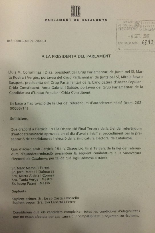 proposta sindicatura electoral