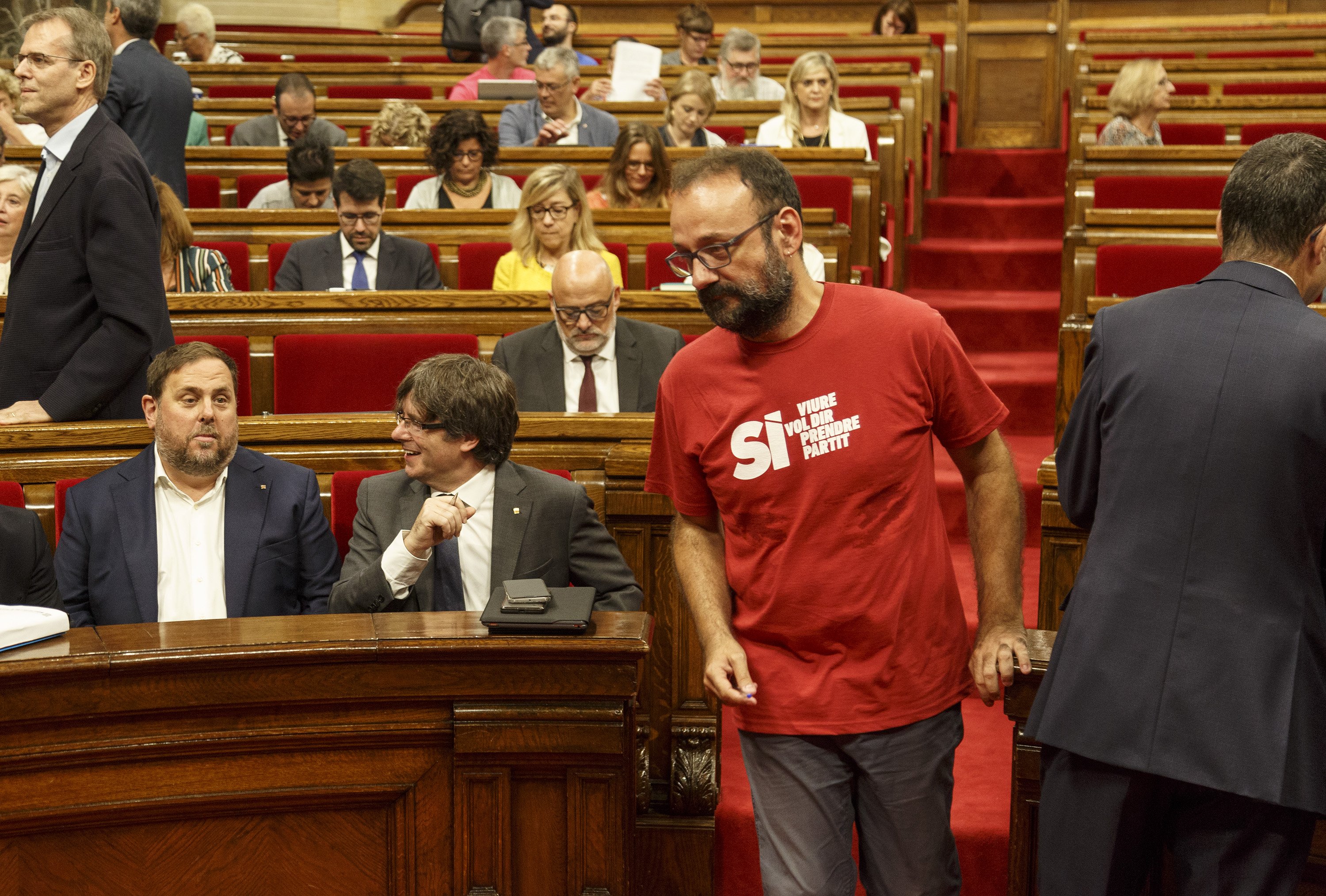 Benet Salellas respon a les “amenaces” de l’Estat: “No ens fan cap por”