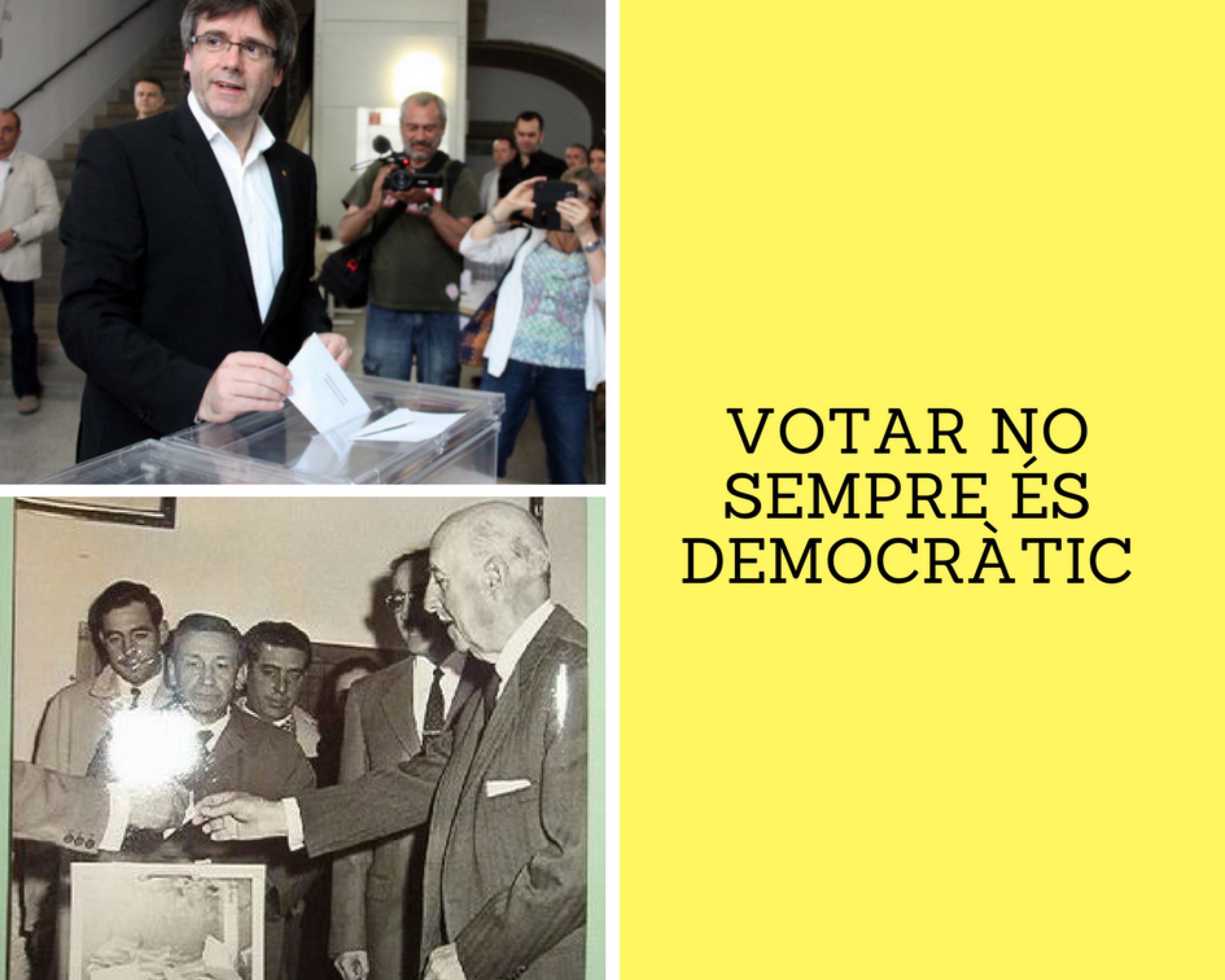 Societat Civil Catalana compara el 1-O con el referéndum de Franco