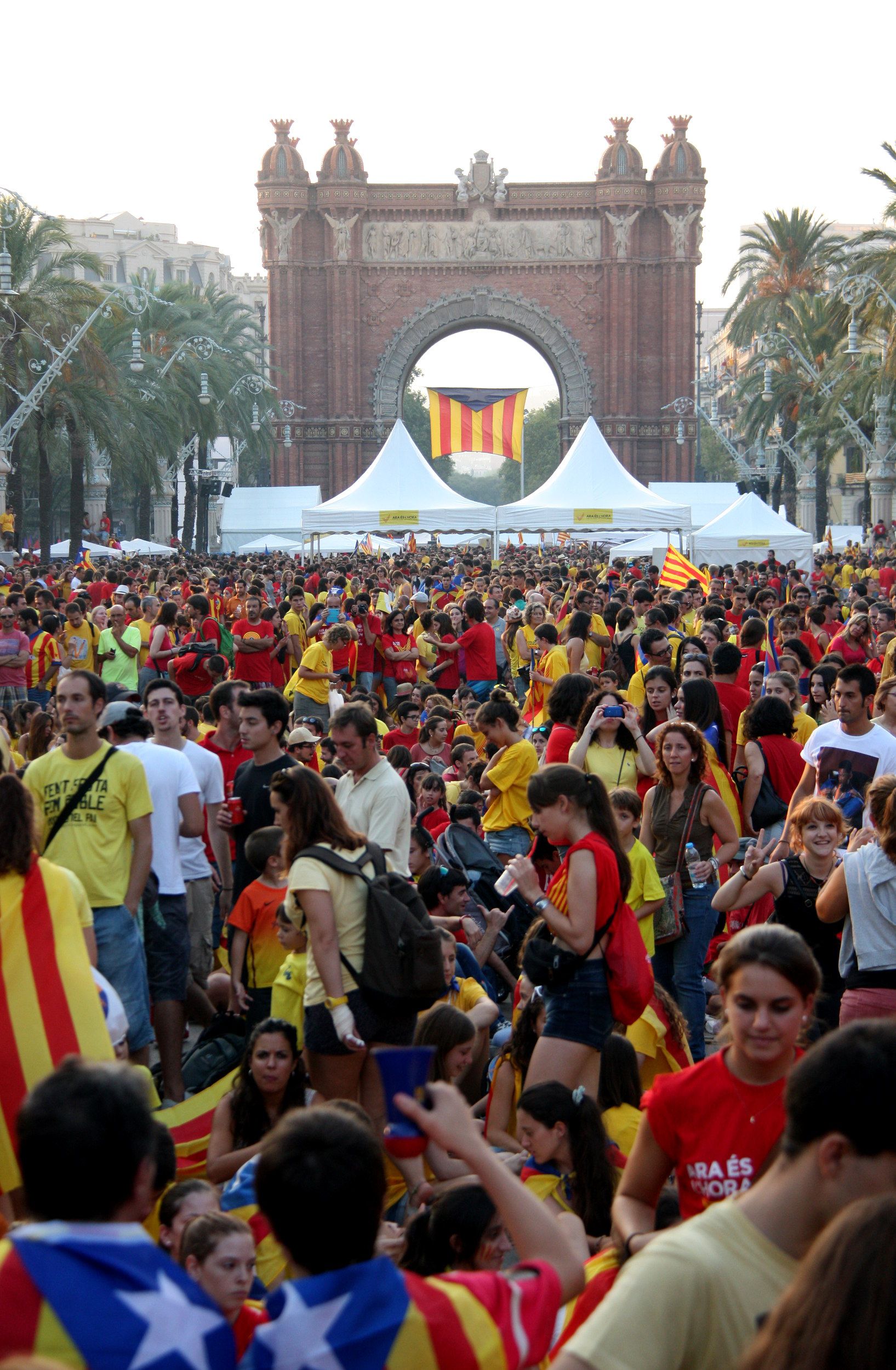 Malestar independentista por la suspensión de la feria de entidades de Arc del Triomf