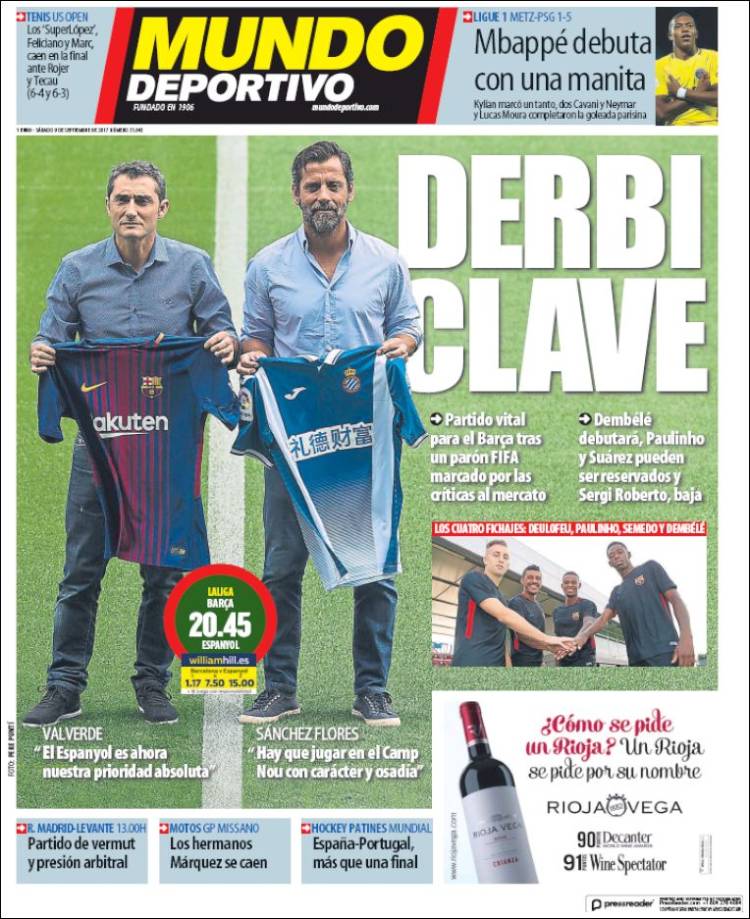 Mundo Deportivo Llevada|Traída 09 09 2017