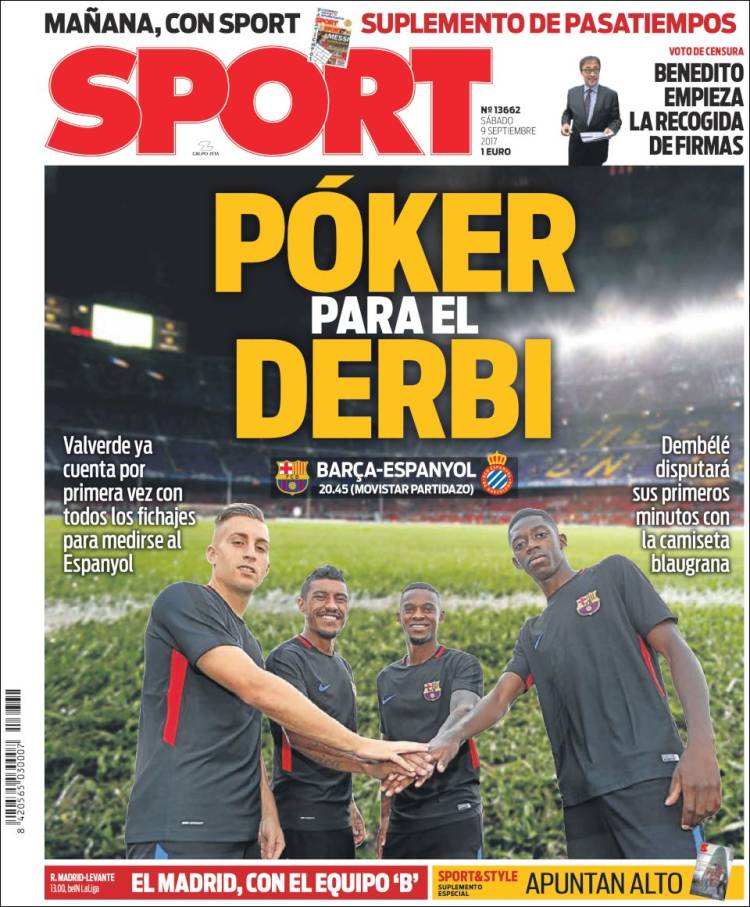 Sport Portada 09 09 2017