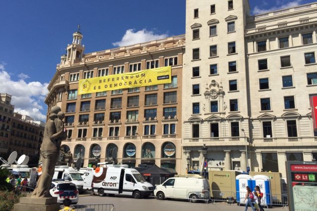 plaça de Catalunya durant la Diada 2017 / DG