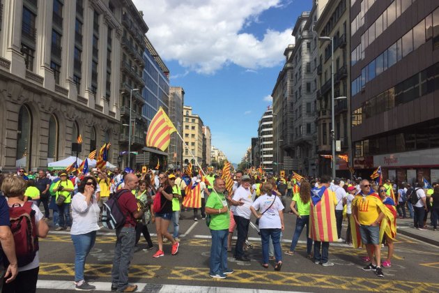 Trànsit tallat Aragó diada   Carlota Camps