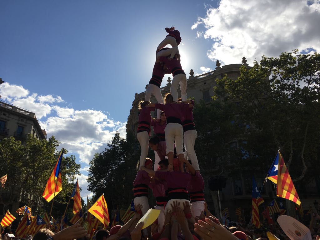 Colles castelleres no volen ser imatge de l'unionisme