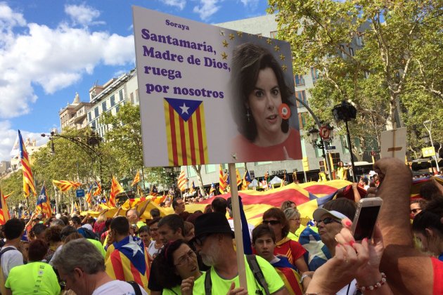 pancarta Soraya Diada