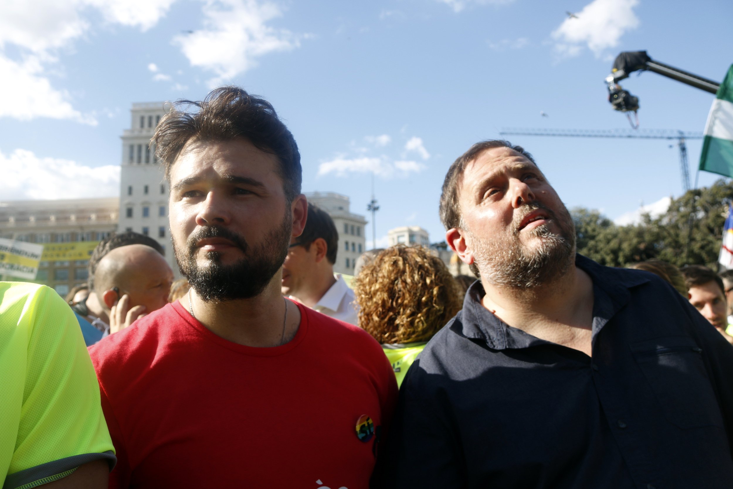 Rufián se mofa de los que han relativizado la asistencia en la Diada