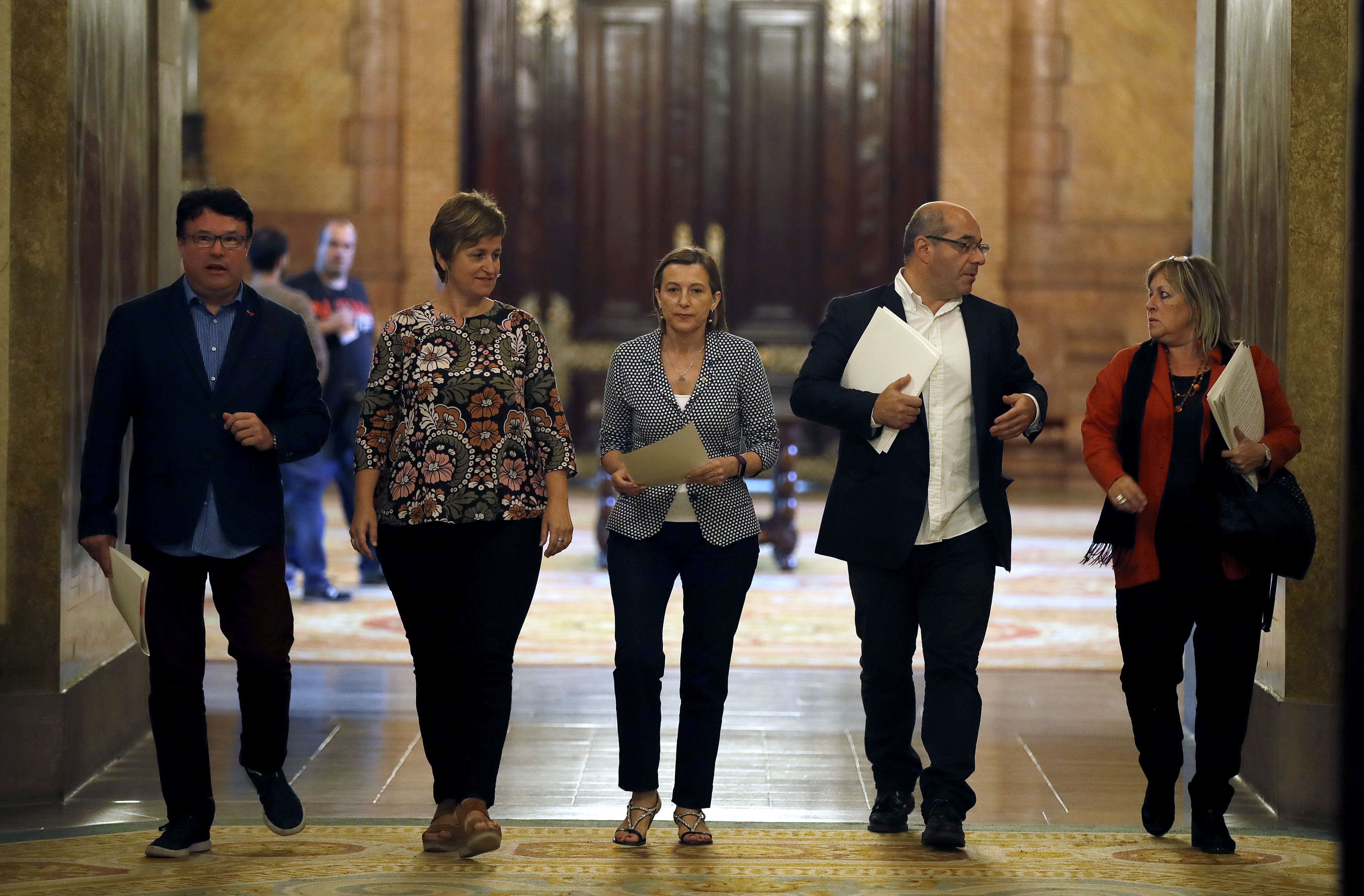 Catalan Parliament Board members: "They're hoping to finish us off"