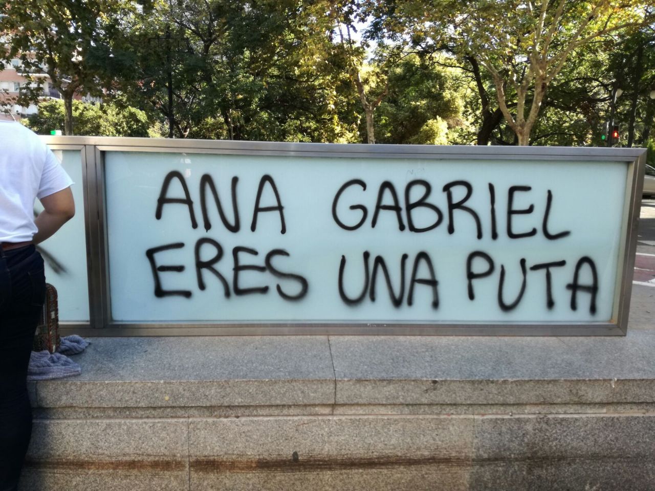 Apareixen pintades amb amenaces a Anna Gabriel a la Universitat de València