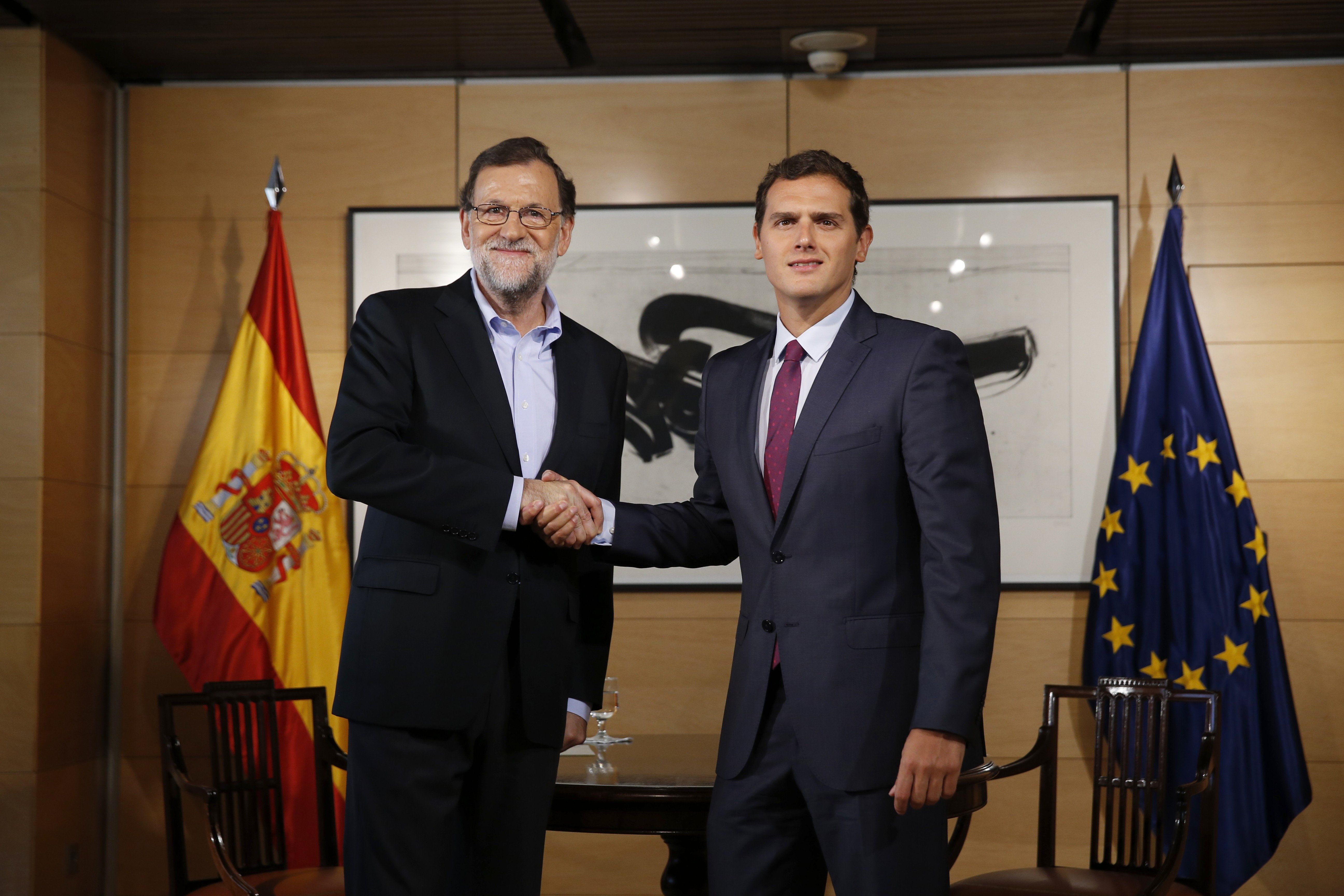 Rajoy y Rivera cenan juntos en la Moncloa