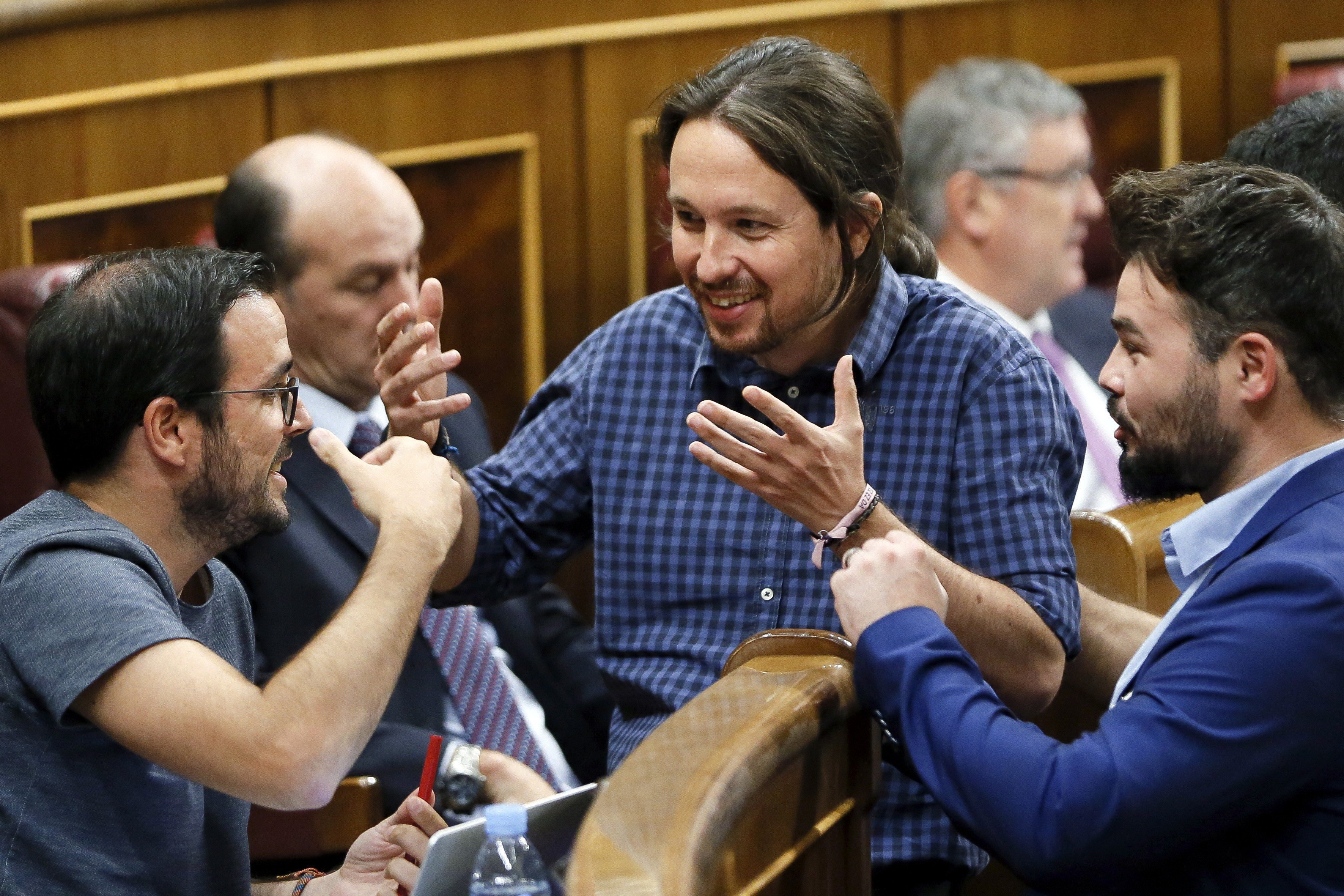 Rufián ataca Iglesias en plena negociació de la investidura