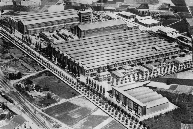 Fundación de La Maquinista Terrestre y Marítima. Fábrica de Sant Andreu (1917). Fuente Amigos del Ferrocarril