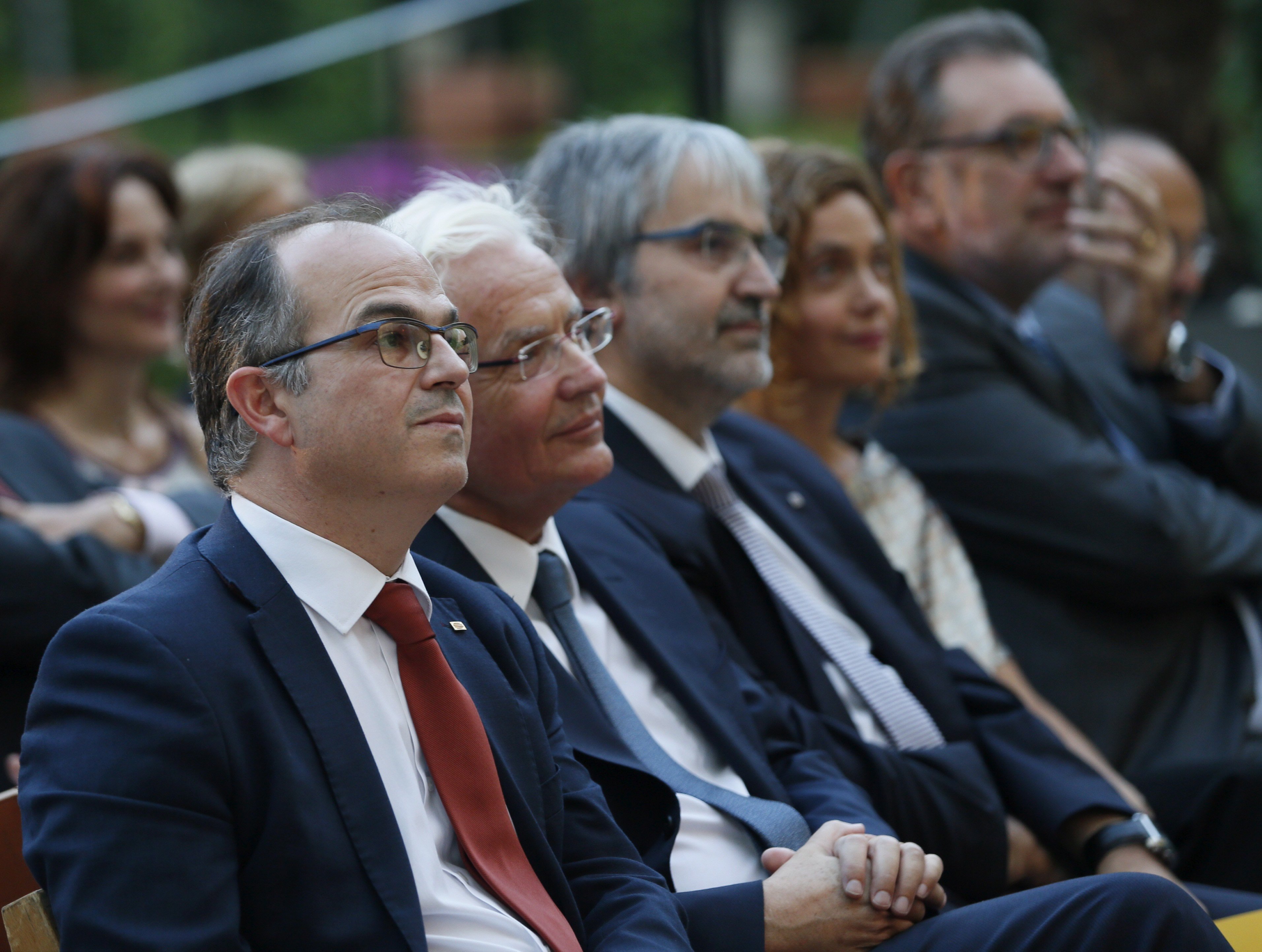 Turull avisa a Rajoy durante la Diada en Madrid: "Ni renunciamos, ni nos resignaremos"