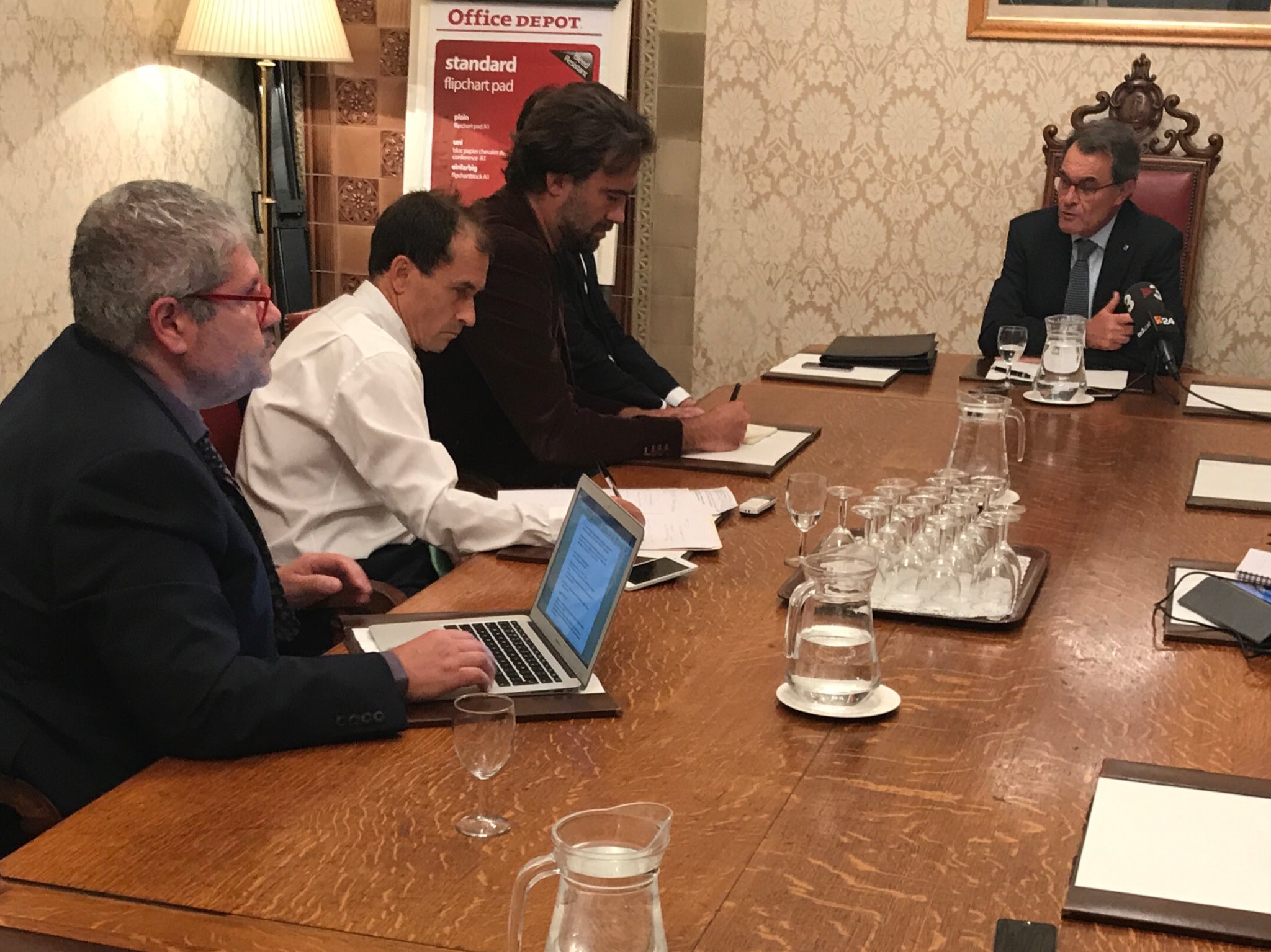 Mas denuncia a Londres la "repressió" de l'Estat espanyol