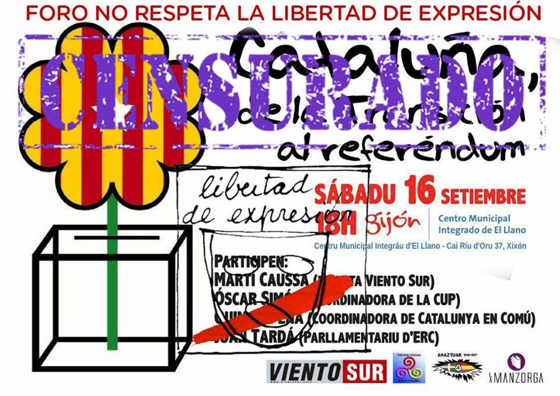 L'Ajuntament de Gijón prohibeix una xerrada sobre Catalunya a un centre seu