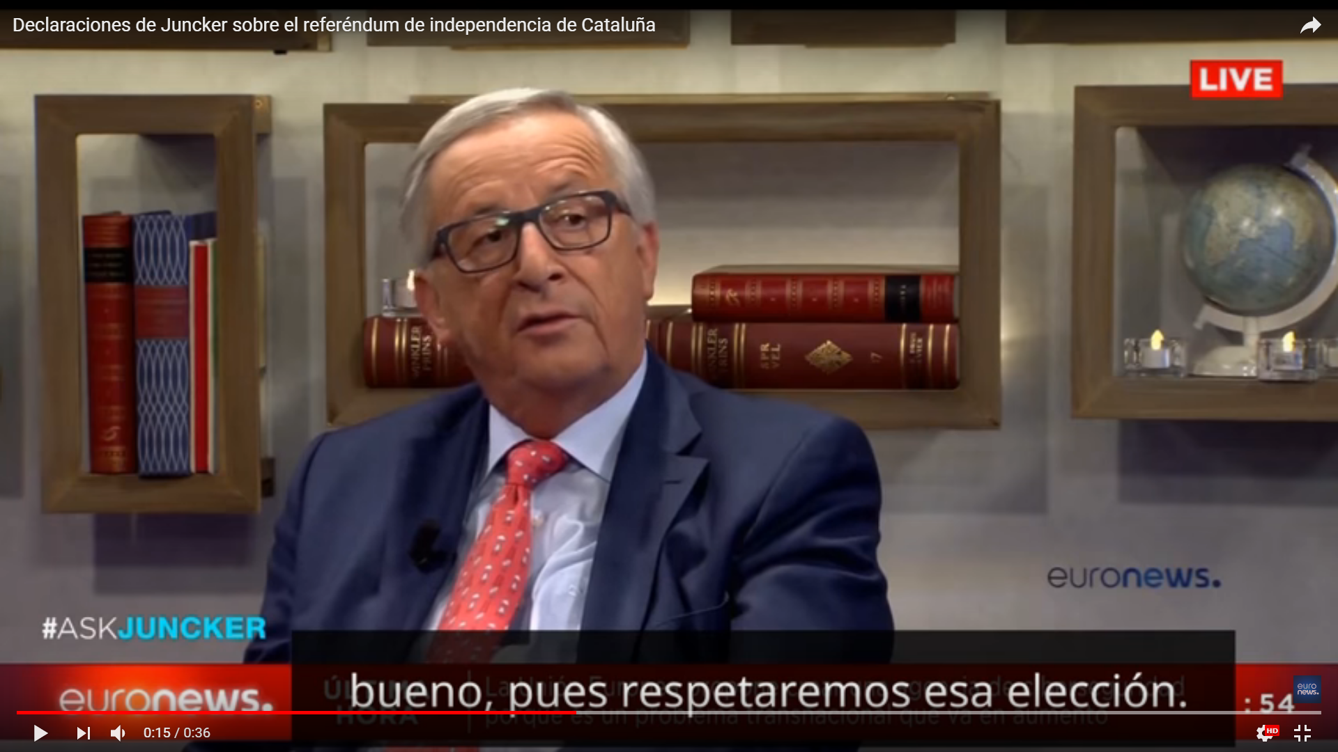 Així es fa perquè el president Juncker digui el que tu vols