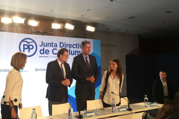 Rajoy, Albiol, Levy junta PP   Nicolás Tomás