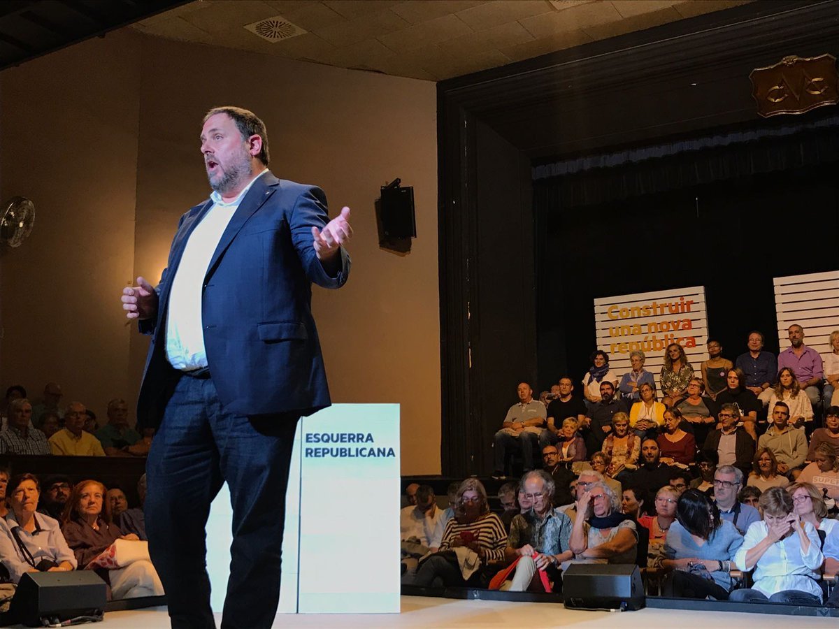 Junqueras denuncia de que Rajoy intenta "liquidar las libertades fundamentales"