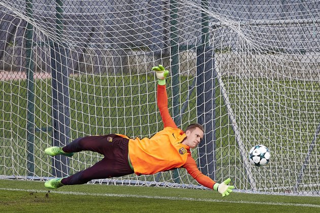 ter Stegen entrenamiento Barça EFE