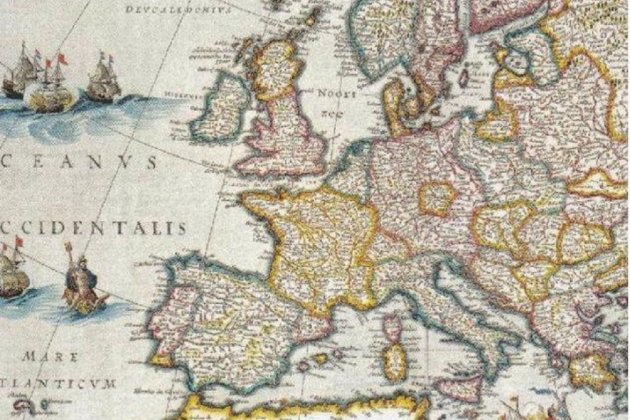 gran Mapa politic de Europa. Taller de cartografía de Jan Blaeu (1650). Fuente Archivo de ElNacional