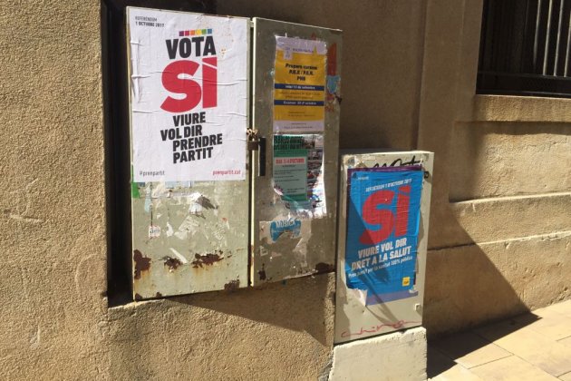 carteles Sí Referéndum Vilassar de Mar - David González