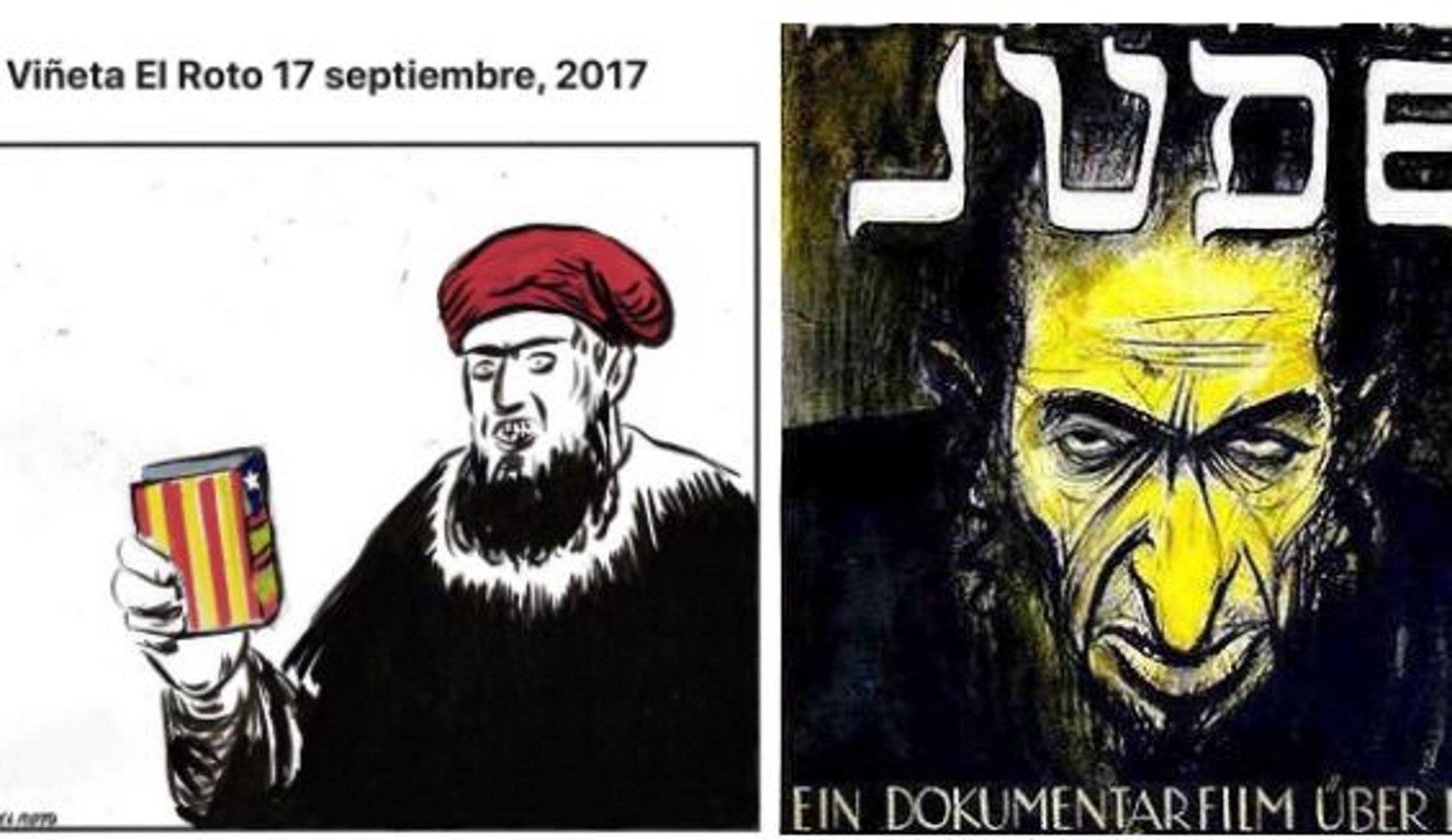 Acusen 'El Roto' d'usar els tòpics antisemites contra els catalans
