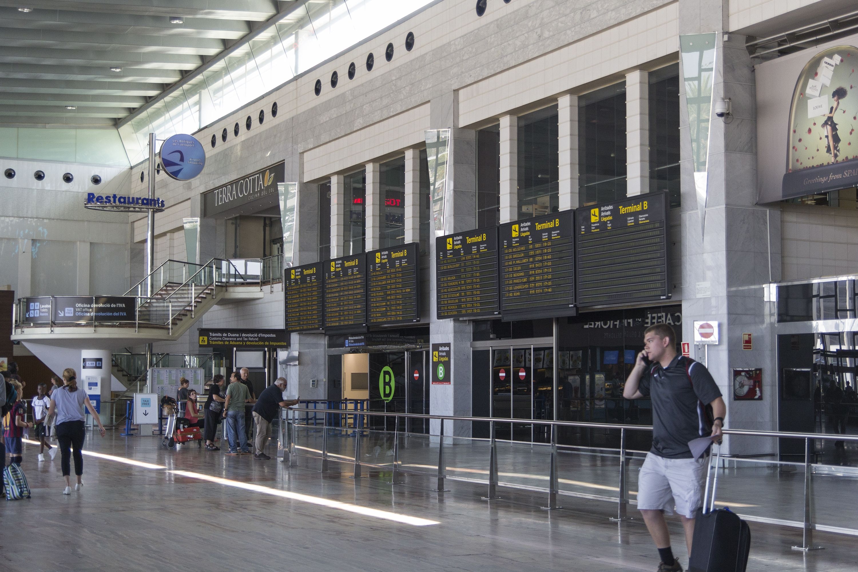 El número de pasajeros en el Aeroport del Prat crece un 9,7%