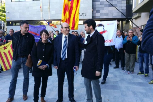 L'alcalde Albert Batalla als jutjats de la Seu / Teresa Casassas