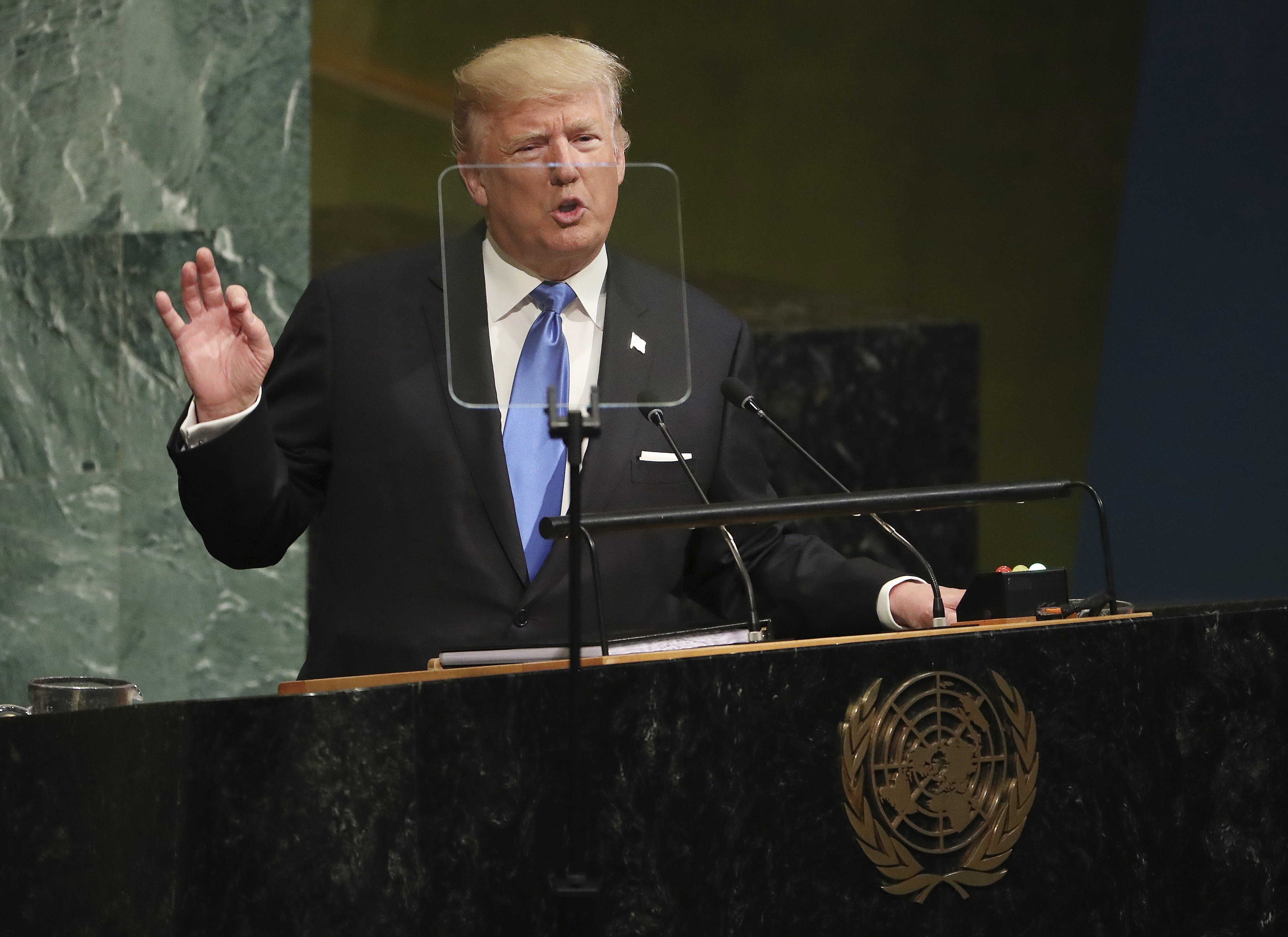 Trump amenaza con "destruir totalmente" Corea del Norte