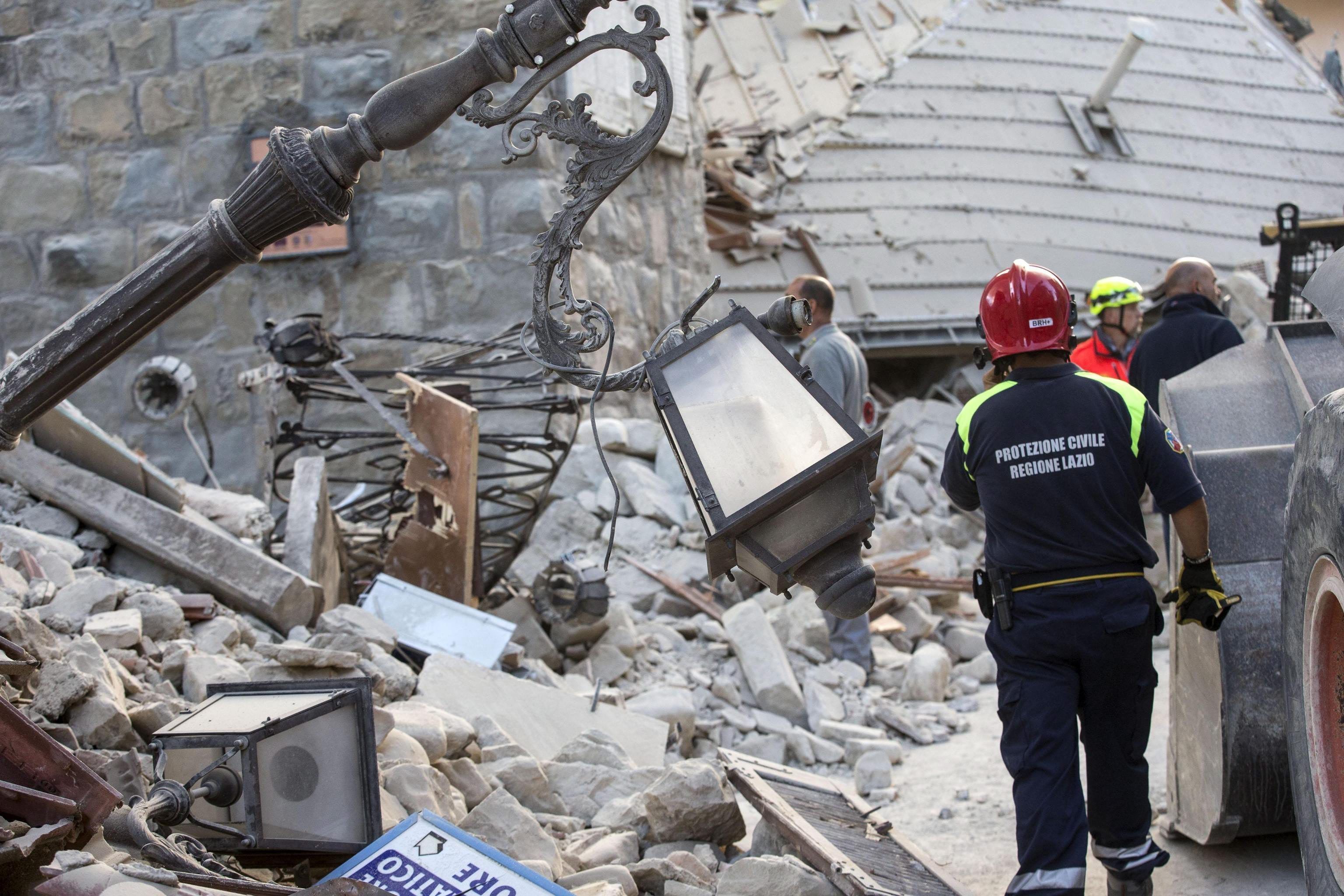 Las imágenes del terremoto de Italia