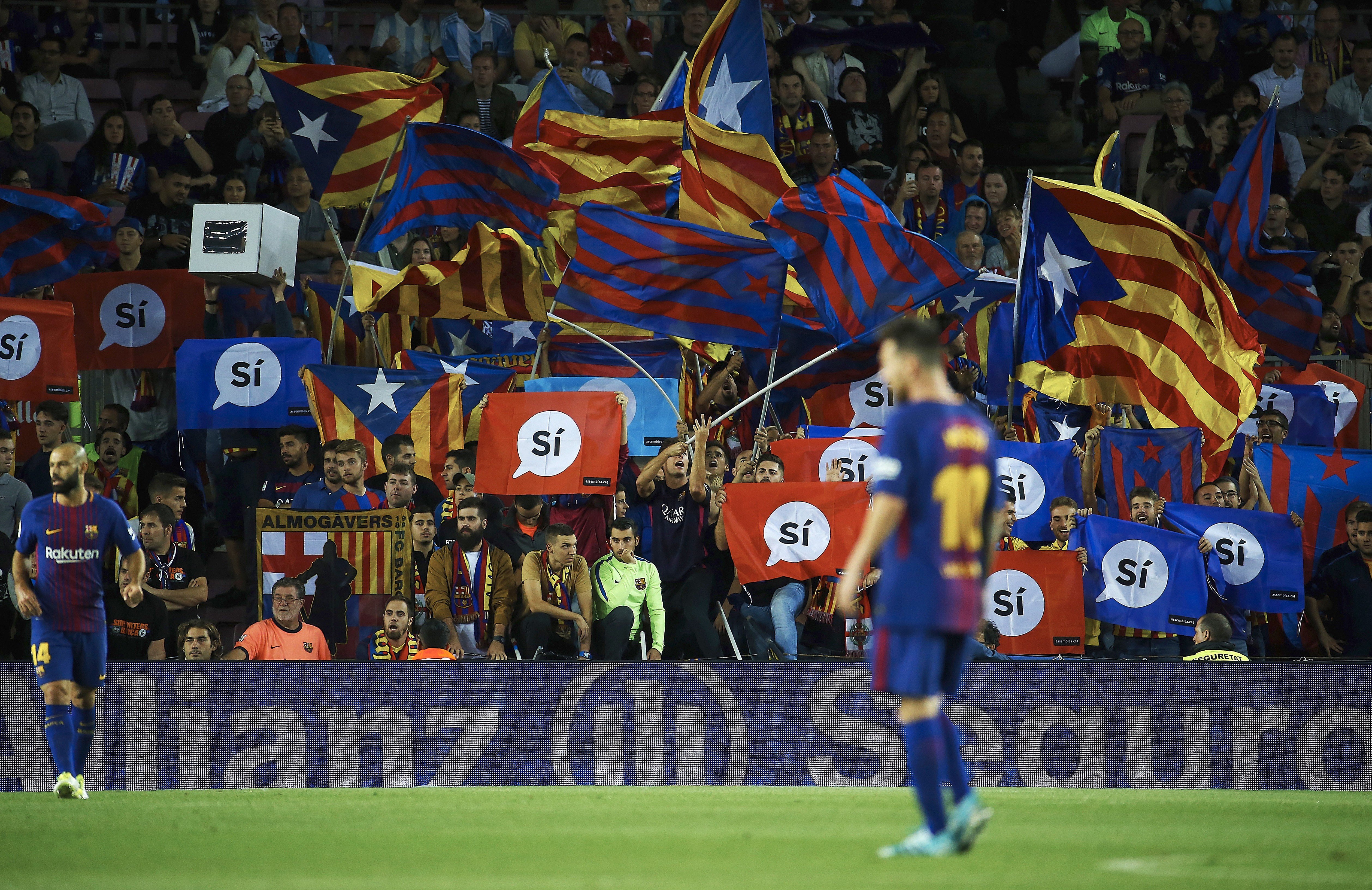 Thousands of Spanish flags but no 'estelades' to be at La Liga match in US