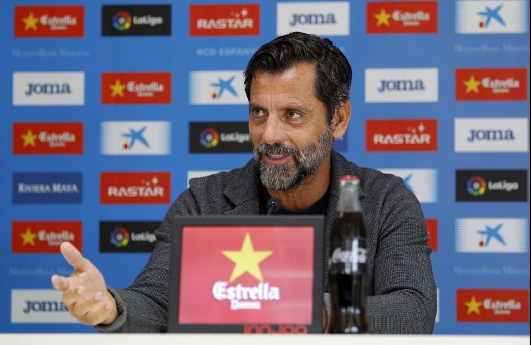 Quique: "Al Bernabéu no podem tancar els ulls ni un instant"