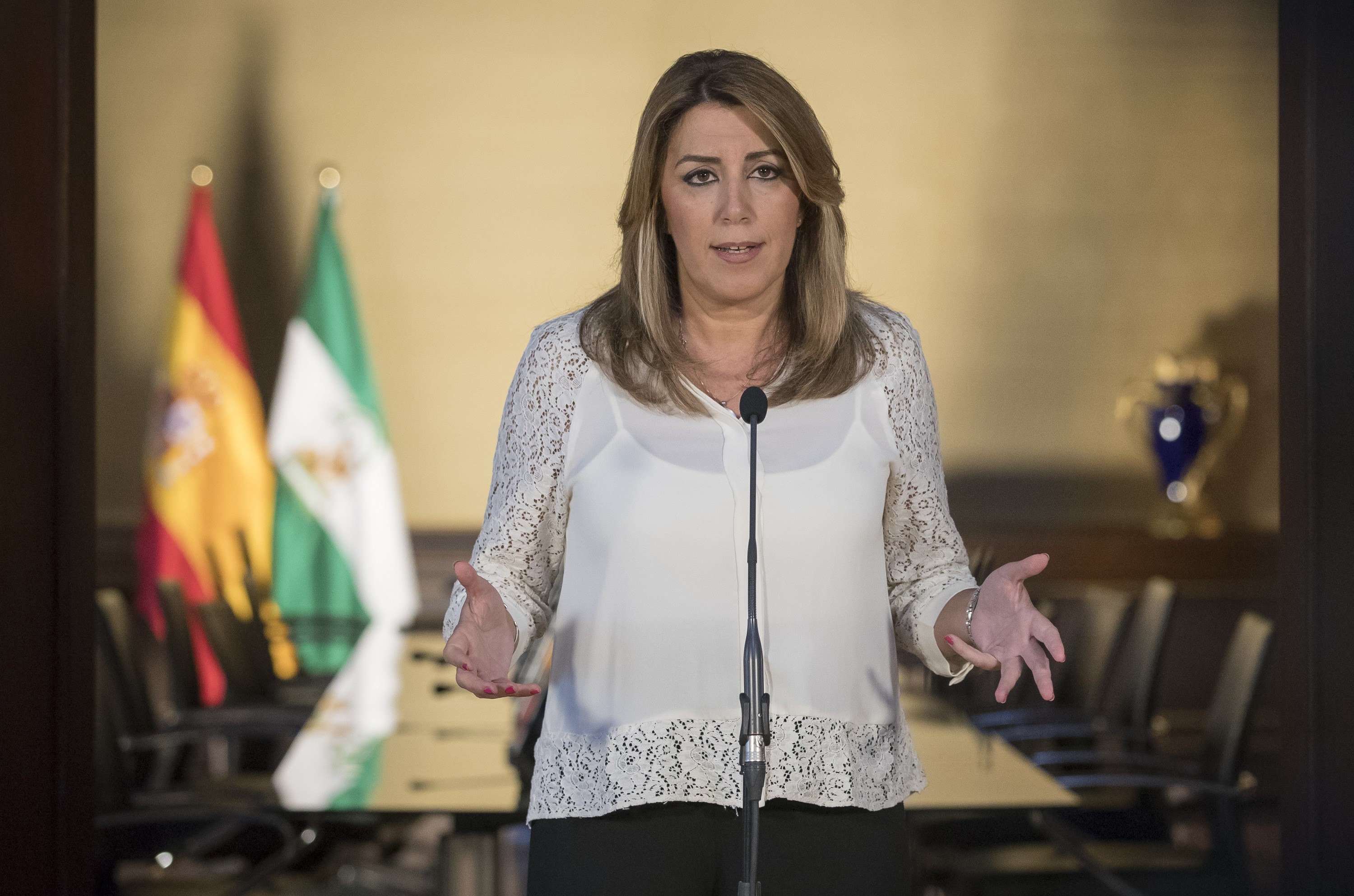 Susana Díaz apoya la aplicación 'de facto' del 155 Susana Díaz apoya la aplicación 'de facto' del 155